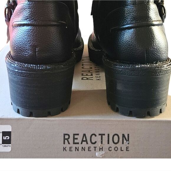 KENNITH COLE REACTION TATE Faux Leather Rhinestone Womens Motorcycle Boots NIB 8 - Picture 10 of 16